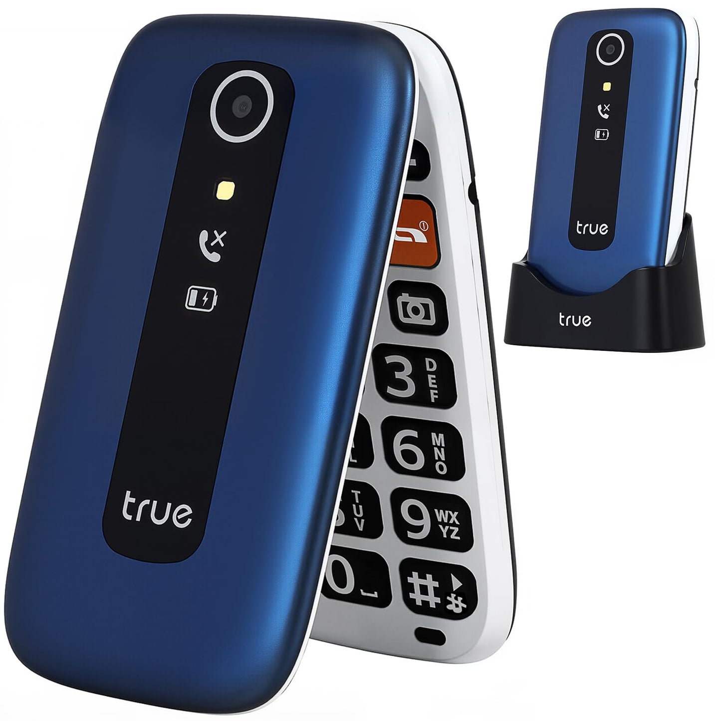 Senioru telefons TRUE S70 salokāmais telefons bez līguma, 2G