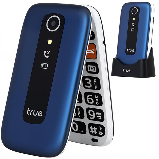 Senioru telefons TRUE S70 salokāmais telefons bez līguma, 2G