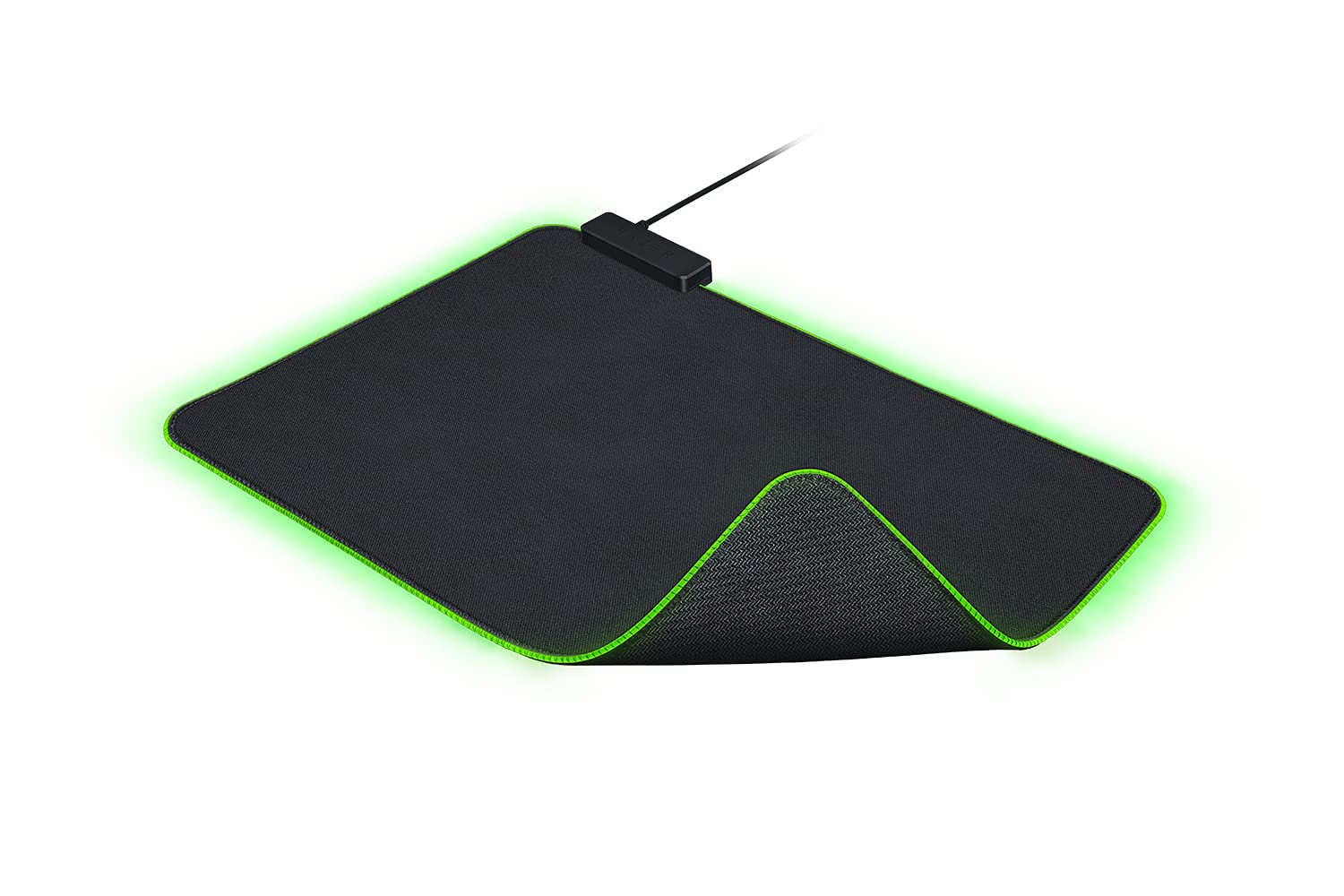Razer Goliathus Chroma - Mīksts spēļu peles paliktnis ar RGB, auduma virsma, neslīdošs, optimizēts visām pelēm, melns