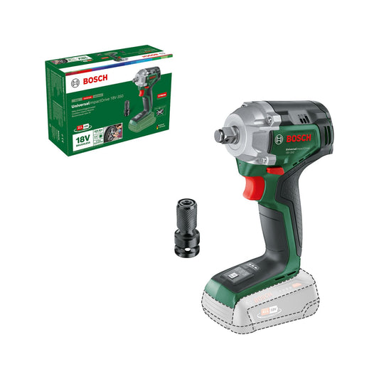 Bosch UniversalImpactDrive 18V-350 - jaudīga skrūvēšana, 350 Nm griezes moments, sešstūra adapteris, 18V sistēma