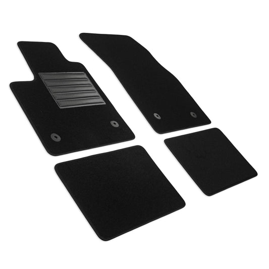 MTC paklāji Hyundai i10 II (BA) no 2013. līdz 2019. gadam, precīzi pielāgoti, neslīdoši, papēža aizsargi no pastiprināta gumijas, melni