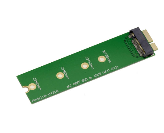 KALEA-INFORMATIQUE M2 NGFF B Key SATA adapter - Compatible with Asus Zenbook UX21 UX31 UX51 for M.2-SSD installation.