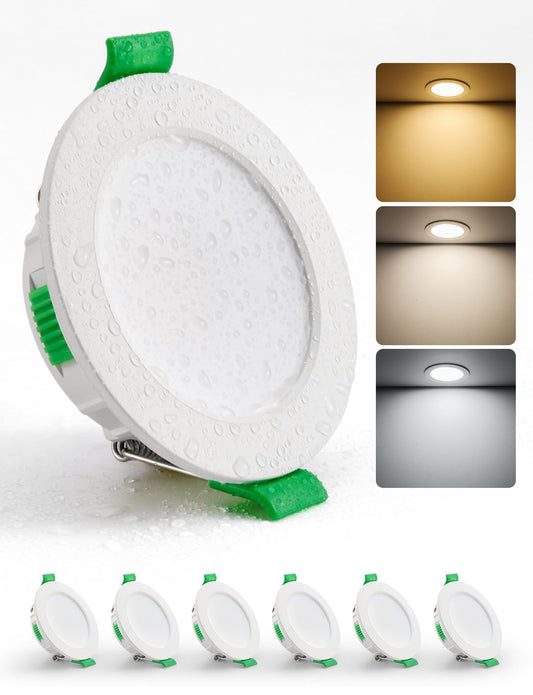 LED iebūvējami gaismekļi HOMEOW 230V 55mm – 68mm atveres izmērs, 4W