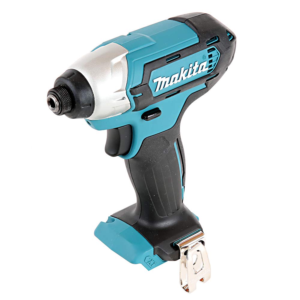 Makita TD110DZ - 10.8V cordless impact driver, compact design (153x66x223mm), lightweight, battery and charger not included.