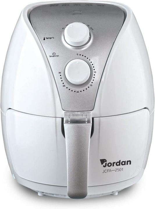 Jordan karstā gaisa fritieris - 1700 W, 3,5 l, 2 gadu garantija, trauku mazgājamai mašīnai, balts