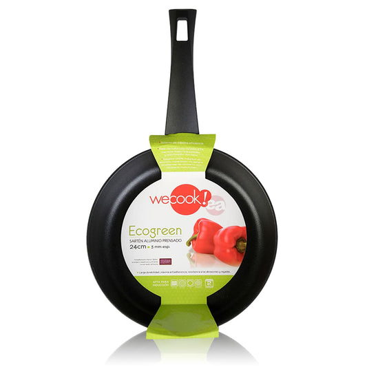 WECOOK! Ecogreen cepamā panna 20cm - nelīpošs XYLAN Plus, ekoloģisks, bez PFOA, presēts alumīnijs, 3 mm biezs.
