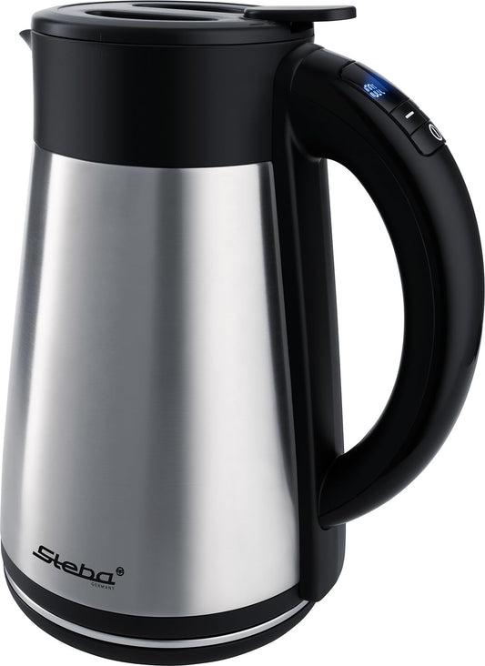 Steba WK 31 THERMO - 1.5L electric kettle with temperature settings and thermal cup, 2200 watts.