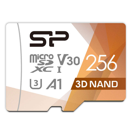Silicon Power Pro SDXC 256Go - High-speed memory card, 256GB storage, ideal for photography and video recording.