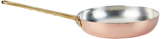 Pentole Agnelli ALCM111M28 - 28 cm aluminum frying pan with brass handle and non-stick coating