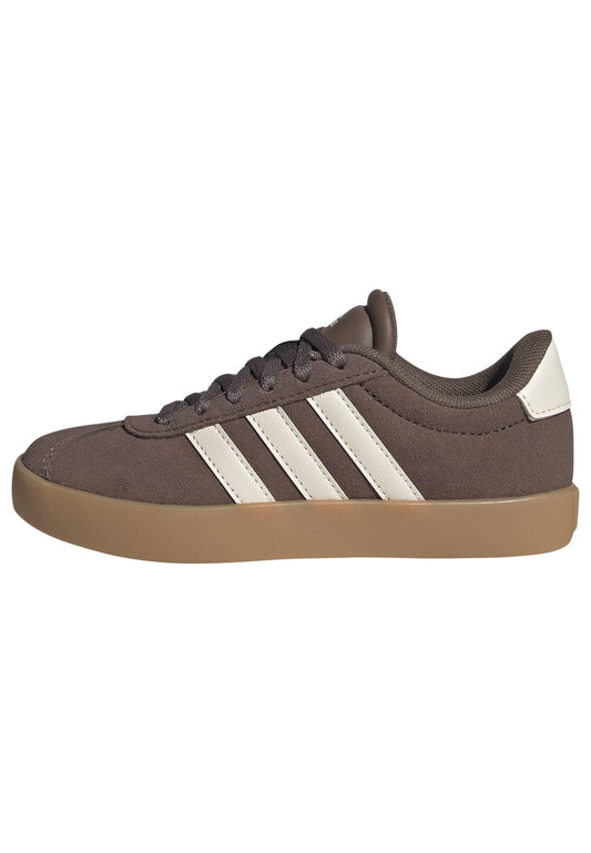 Bērnu kedas adidas Unisex Vl Court 3.0 Kids Shoes, Earth Strata/Chalk White/Gum 3, 35 EU