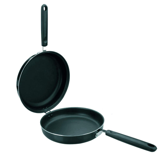 Ibili Chef Style Pannu komplekts - 20/24 cm alumīnija pannas, melnas, 2 vienības, 47 x 28.5 x 3.7 cm.