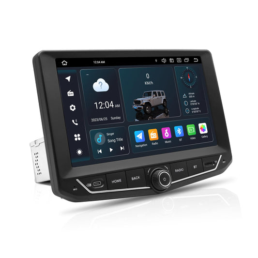 SWTNVIN 9" automagnetola Jeep Wrangler JK 2011 2012 2013 2014 2015 2016 2017, Android 14 GPS 1280x720P IPS QLED ekrāns, CarPlay un Android Auto, 4G LTE/5G WiFi, DTS, Octa-Core 4+6 GB