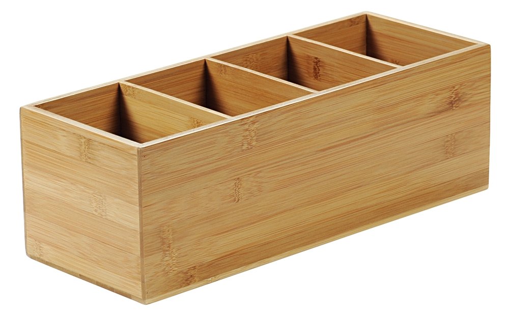 Galda piederumu kārba KESPER 70850, 4 nodalījumi, FSC sertificēts bambuss