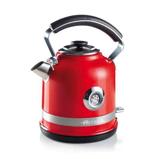 Ariete 2854 Moderns elektriskais tējkanna - 2000 W, 1,7 L, bezvadu, 360°, automātiska izslēgšanās, noņemams filtrs, termometrs.
