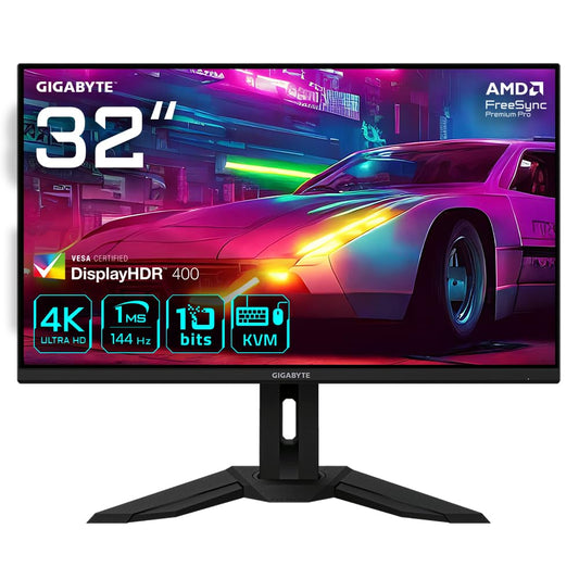 GIGABYTE M32U 31.5" 4K UHD gaming monitor - 144Hz, 1ms response, FreeSync Premium Pro, HDMI 2.1, Display HDR400