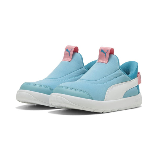 Bērnu apavi Puma COURTFLEX V3 SLIPTECH INF, slip-on, elastīgs neoprēna virsējais materiāls