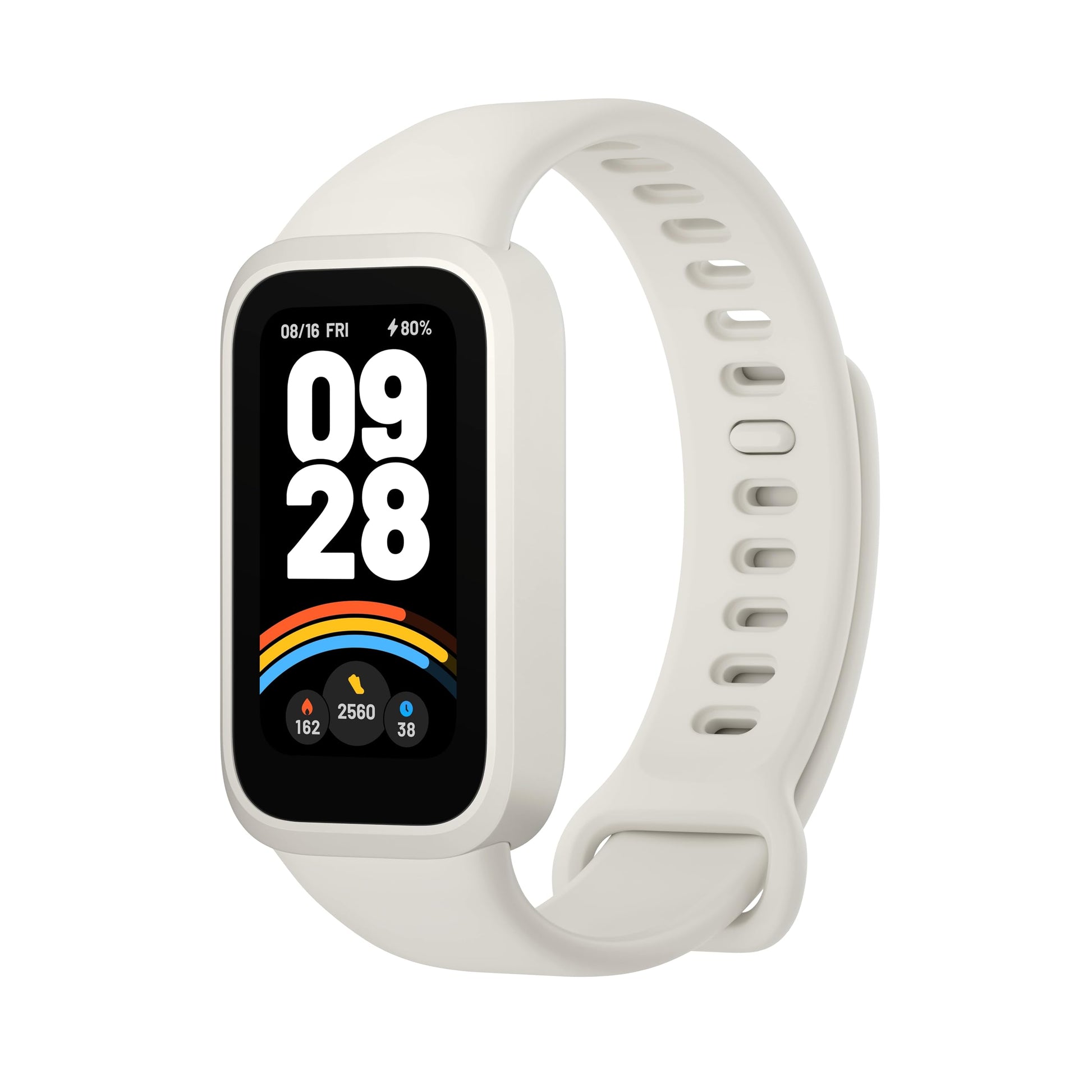 Xiaomi Smart Band 9 Active Balts - 1.47" TFT display, 18-day battery, 50 sports modes, SPO₂ sensor, 5ATM waterproof