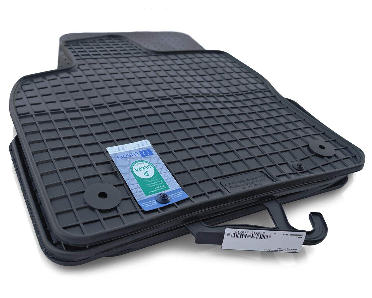 kh Teile gumijas paklājiņi, kas piemēroti Karoq NU, visu laiku gumijas paklāji, 4 daļas, melni