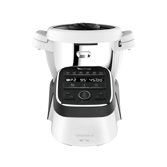 Moulinex Companion XL daudzfunkcionāla virtuves mašīna, 4,5 l, 12 automātiskas programmas, 6 piederumi, 1550 W, trauka ietilpība 3 l, klusa virtuves mašīna, HF80C8