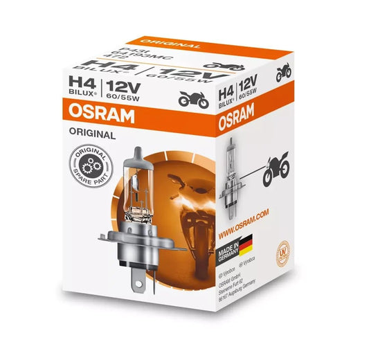 Osram ORIGINAL H4, Halogēna priekšējo lukturu spuldze, 64193, 12V PKW, salokāma kaste (1 gab.), Halogēna balta