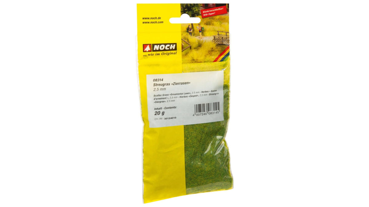 NOCH® dekoratīvais zāles segums, statiskā zāle 2,5 mm, 20 g, modelismam H0 TT N Z