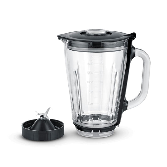 SEVERIN stacionārā blendera uzgalis - 1,5L temperatūrai izturīgs stikla trauks, piemērots KM 3896, 3897, 3898 ZB 5593.