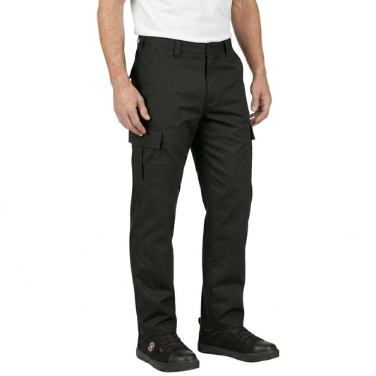 Lee Cooper LCPNT205 vīriešu darba drošības bikses, viegli kopjamas, klasiskā cargo stilā ar vairākām kabatām, melnas, 36W / 33L