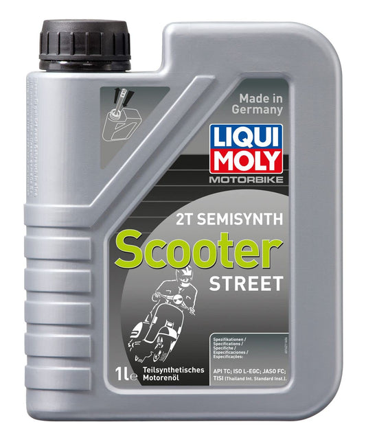 LIQUI MOLY Motociklu 2T Semisintētiskais Scooter | 1 L | Motociklu 2-taktu eļļa | Art.-Nr.: 1621, bezkrāsains