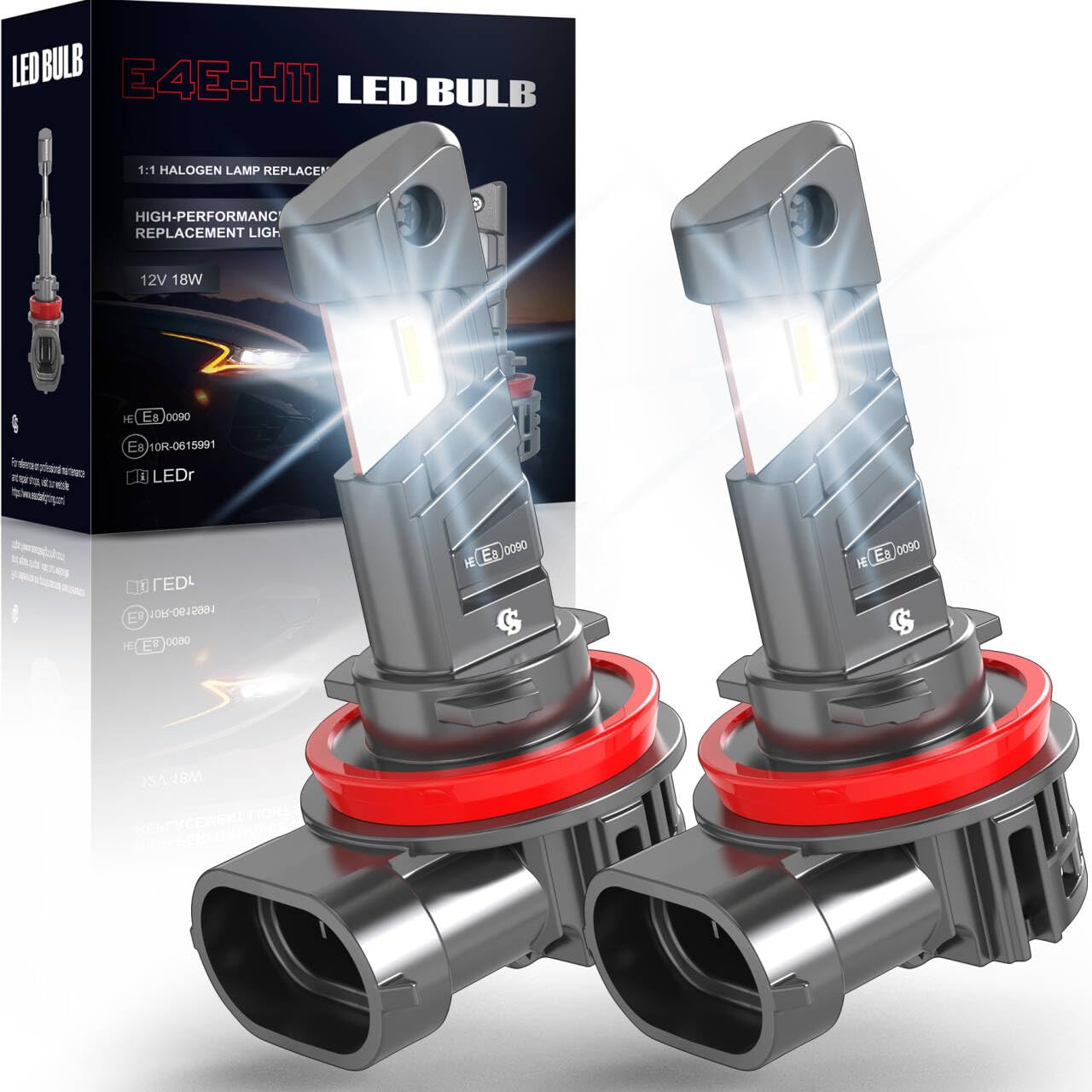 OUSHI H11 H8 H9 LED luktura spuldze