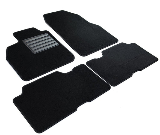 MDM SP-3057 paklājiņi velūrs automašīnu paklājs piemērots Renault Scenic II 06.2003>05.2009, melns