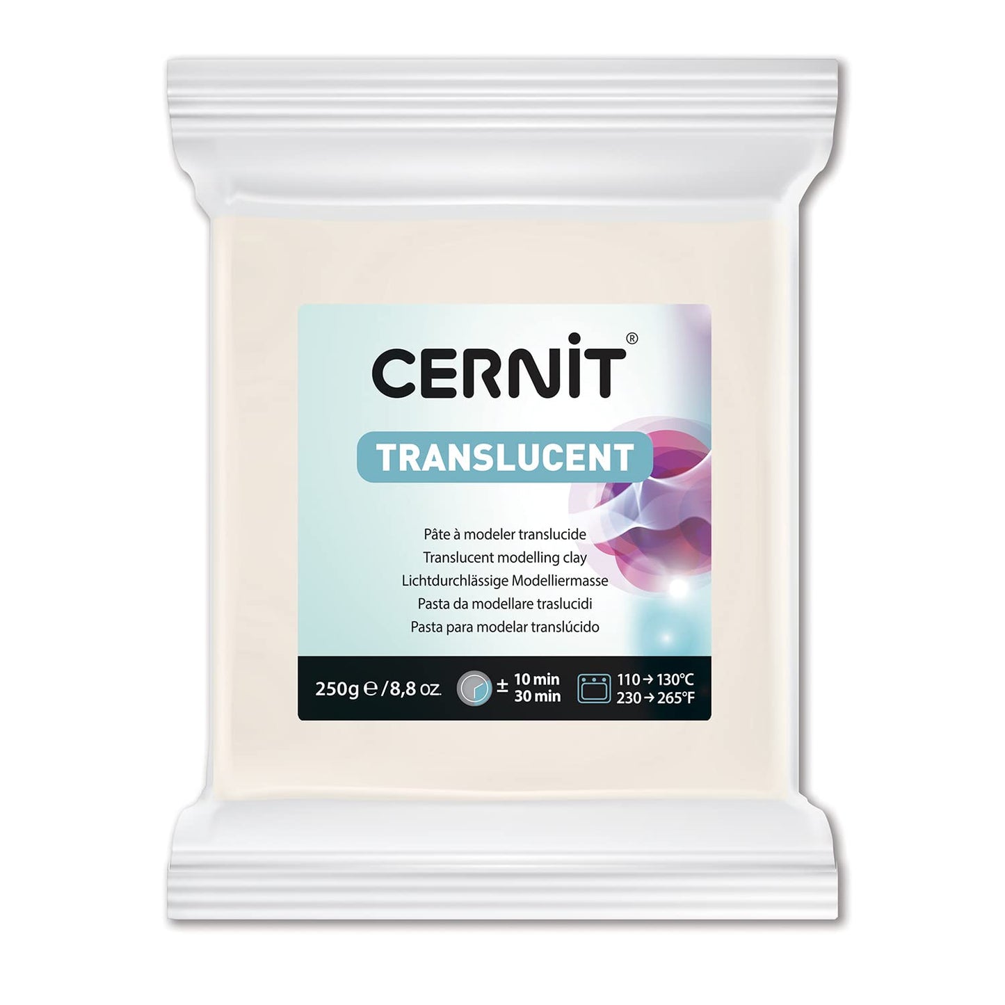 Modelēšanas masa Cernit CE0920250005C TRANSLUCENT 250 g, balta