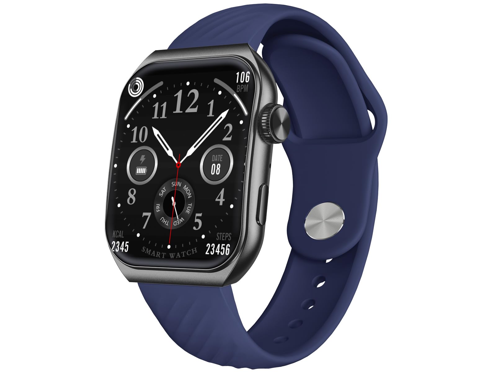 Trevi T-FIT 400C - Bluetooth calls, 1.96" AMOLED display, wellness tracking, IP67 waterproof, social media notifications.