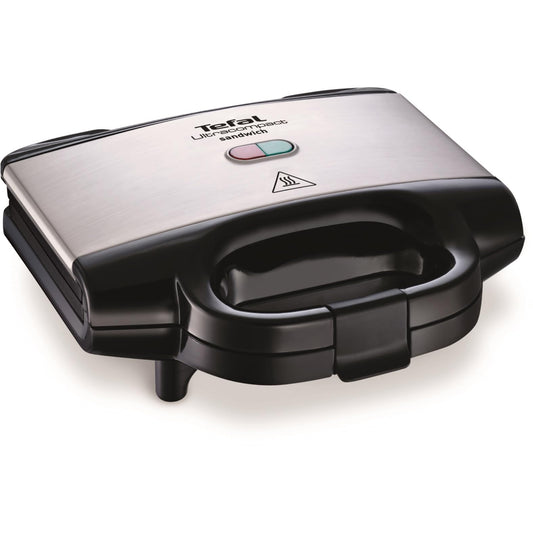 Tefal Ultracompact Sandwichmaker SM1552, trīsstūrveida sviestmaizēm, ar nelipīgu pārklājumu, viegli tīrāms, nesadegs, 700W, sviestmaizes grils, 26.5 x 12 x 26 cm