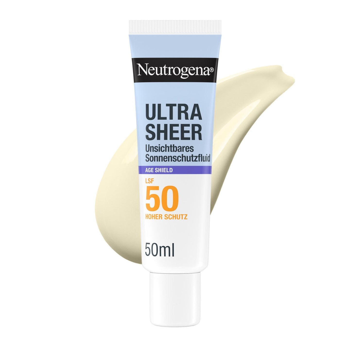 Saules aizsargfluīds Neutrogena® Ultra Sheer Age Shield SPF 50, 50 ml