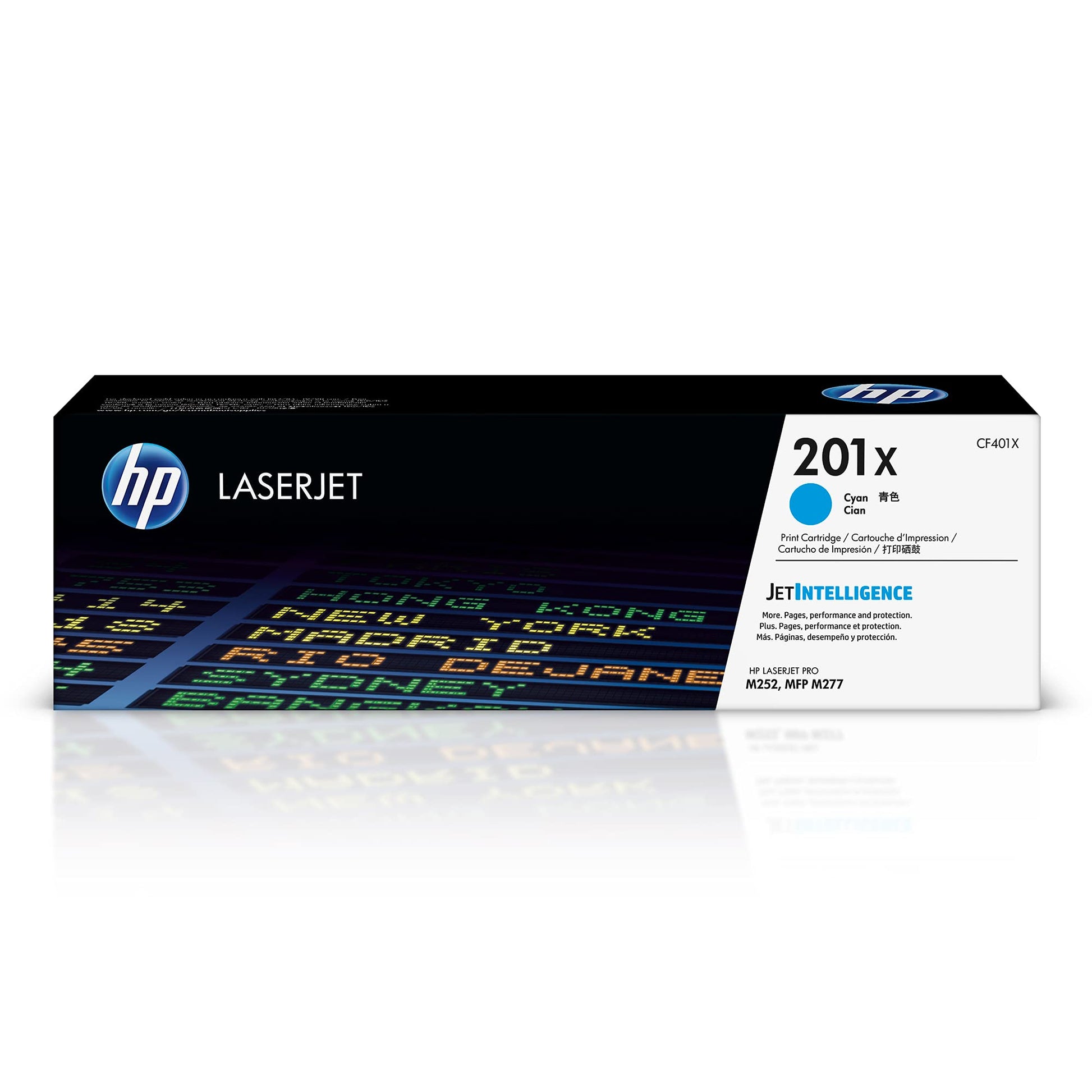 HP 201X Toneris - Liela ietilpība, saderīgs ar HP Color Laserjet Pro M252, M274n, M277, XL.