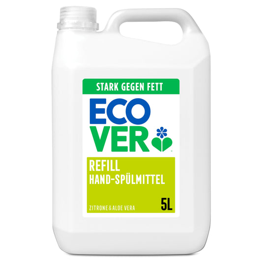 Trauku mazgāšanas līdzeklis Ecover Zitrone & Aloe Vera, 5L