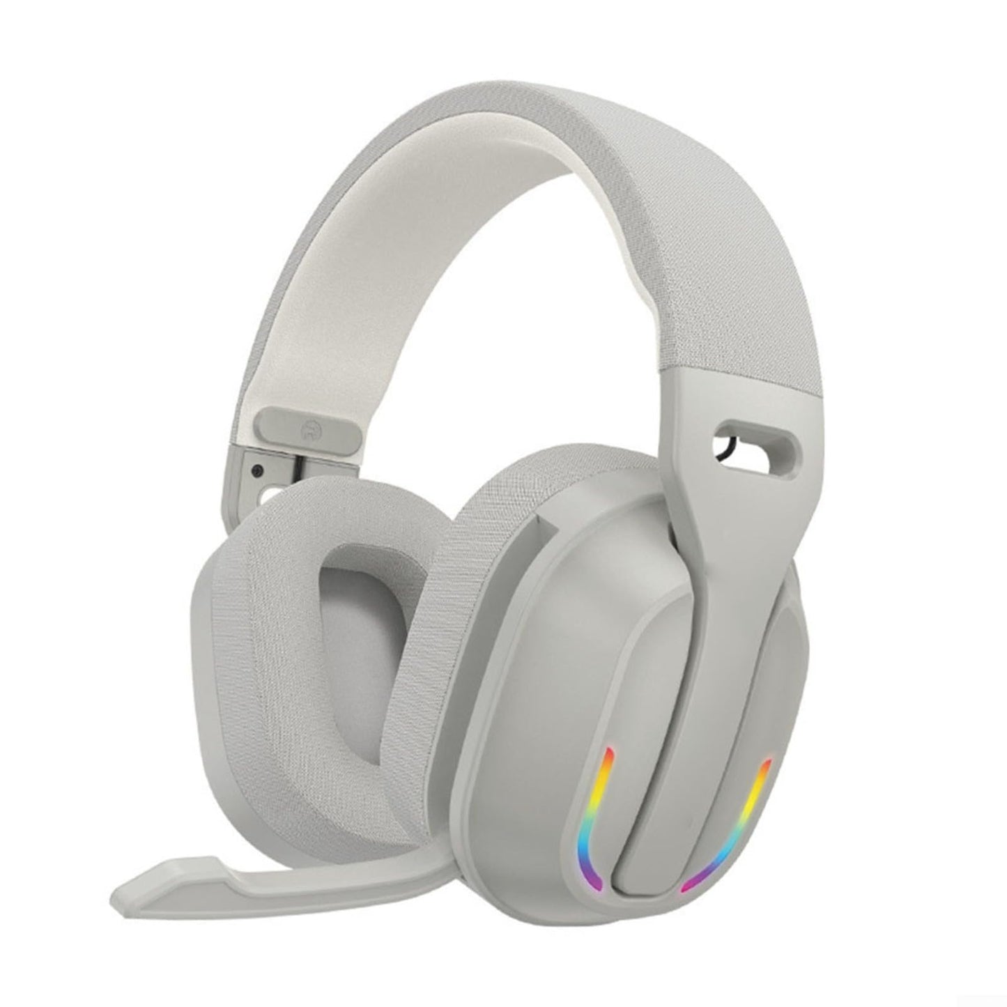 B500 bezvadu spēļu austiņas PC, konsolei un telefonam, 60H darbība, 5.4, dziļi basi, RGB apgaismojums, over-ear austiņas ar mikrofonu spēlētājiem (Gray)