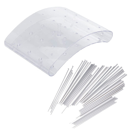Cake pop komplekts Westmark 302522E6, statīvs un 48 papīra kociņi, 15 cm, plastmasa/papīrs, caurspīdīgs/balts