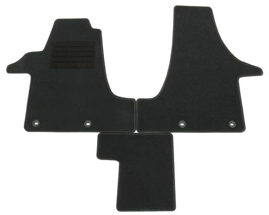 MDM SP-548 paklāji Velūrs automašīnu paklājs piemērots Citroen Berlingo 2008>11.2018, melns