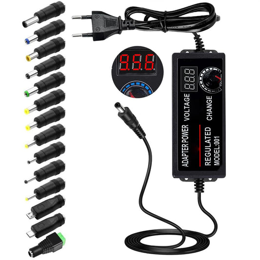 Regulējams barošanas bloks 3V-24V universāls barošanas adapteris 3A 72W