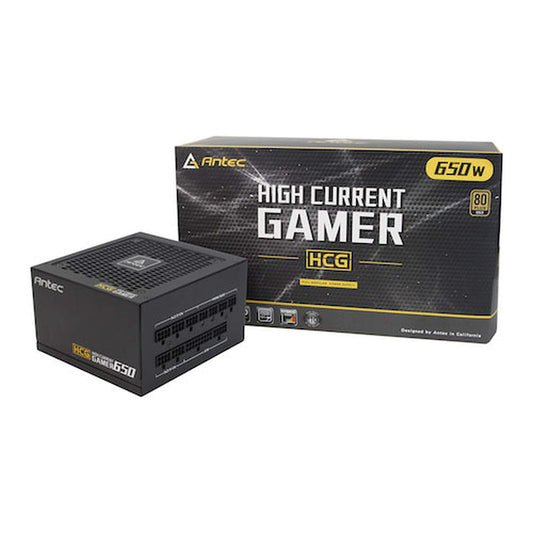 Antec HCG650 Gold EC 650W Power Supply - Modular design, 80+ Gold efficiency, reliable performance for gaming PCs.