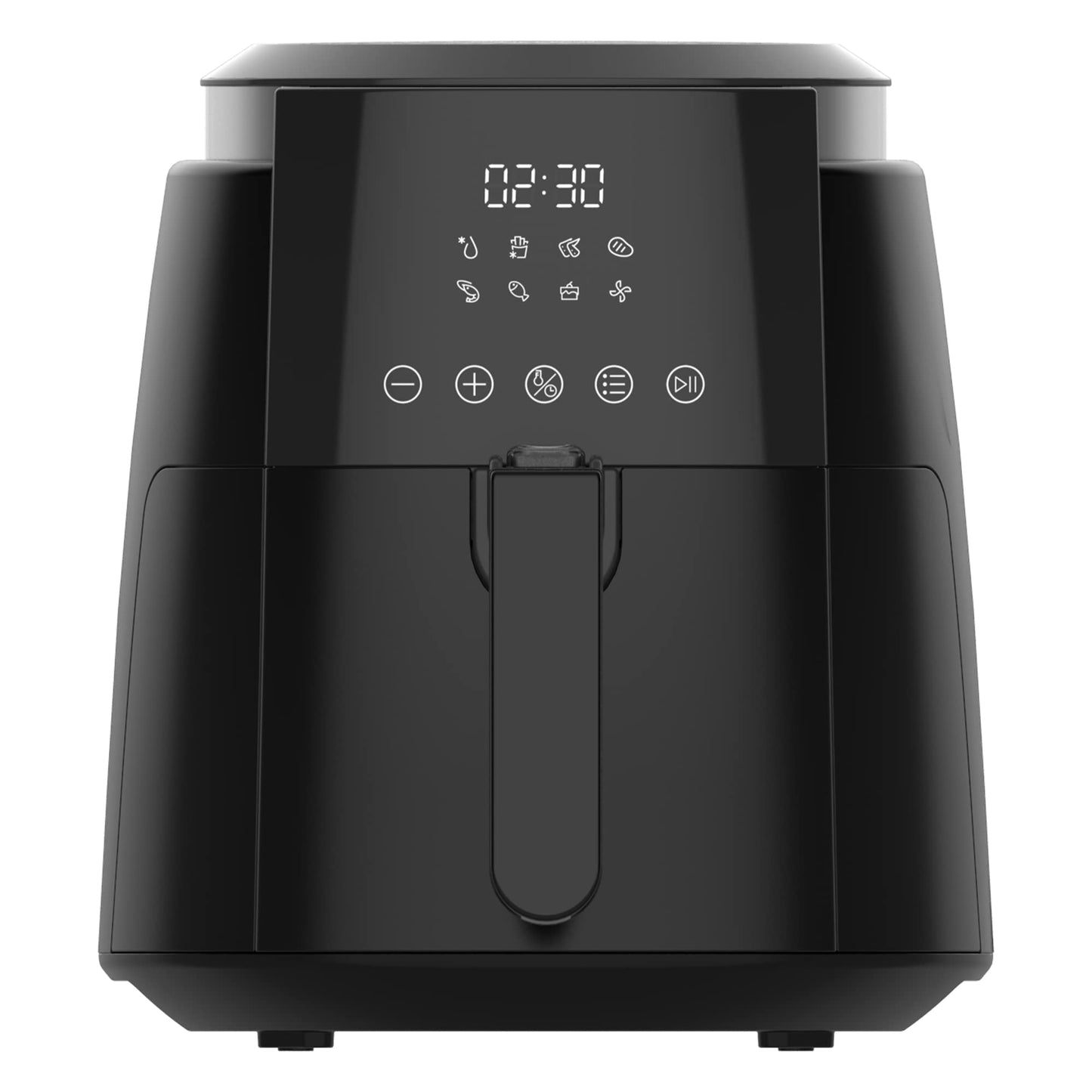 KUMTEL 5.5L XL Air Fryer - 1500W, 8 presets, 60-min timer, intelligent temperature control, BPA & PFOA free.