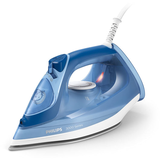Philips tvaika gludeklis 3000 sērija DST3031/20 - 2400W, 40g/min tvaika, 180g trieciens, keramikas zole, vertikālais tvaiks, zils