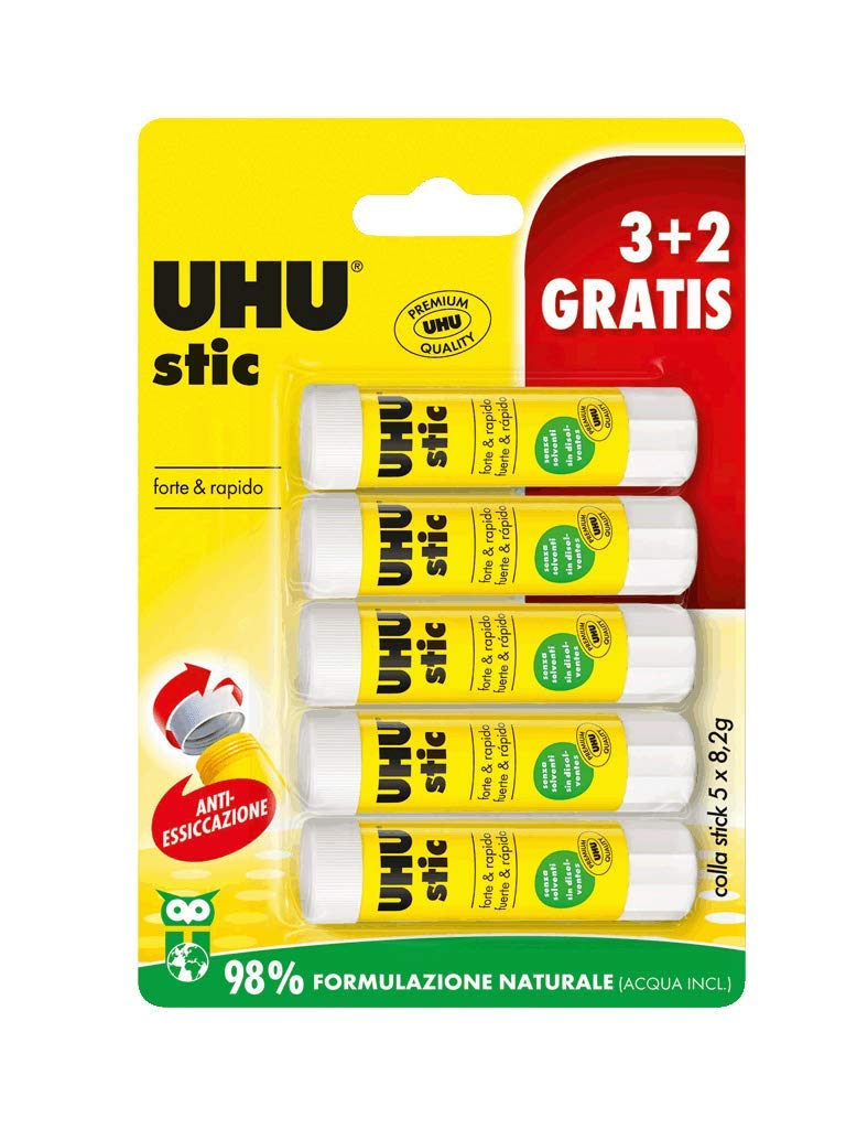 5x UHU līmes stienītis MPD, 8,2 g