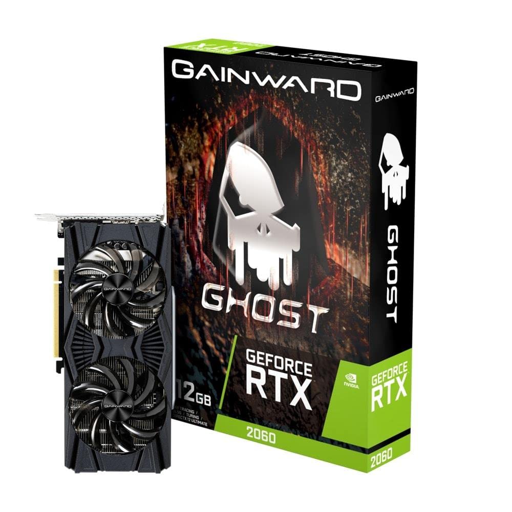 Gainward Nvidia GeForce RTX 2060 Ghost 12 GB - High-performance graphics card with advanced cooling and ray tracing support.