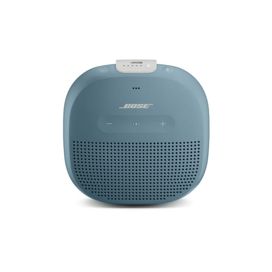 Bose SoundLink Micro Bluetooth skaļrunis: Mazs portatīvs, ūdensizturīgs skaļrunis ar mikrofonu, zils