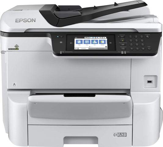 Epson Workforce Pro WF-C8610DWF - All-in-one color inkjet printer, fast printing, wireless connectivity, high-capacity ink.