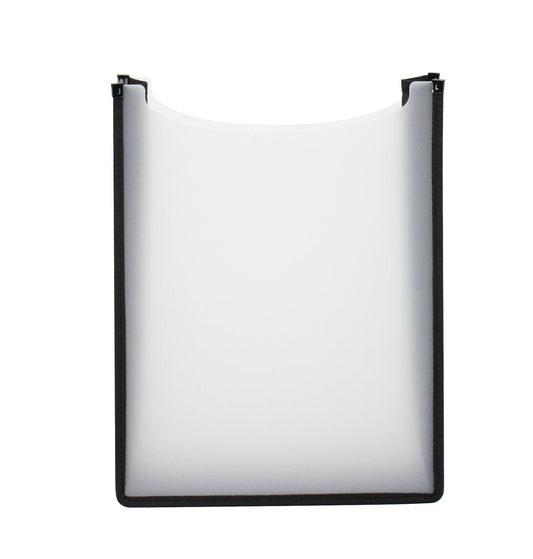 HERMA kladņu kaste A4 skolas somai, atvērta augšpusē, 34,5 x 26 x 7 cm, plastmasas skolas kladņu kaste balta mapēm, grāmatām, kladēm, blokiem un dokumentiem, izturīga bērnu mapīte mugursomai