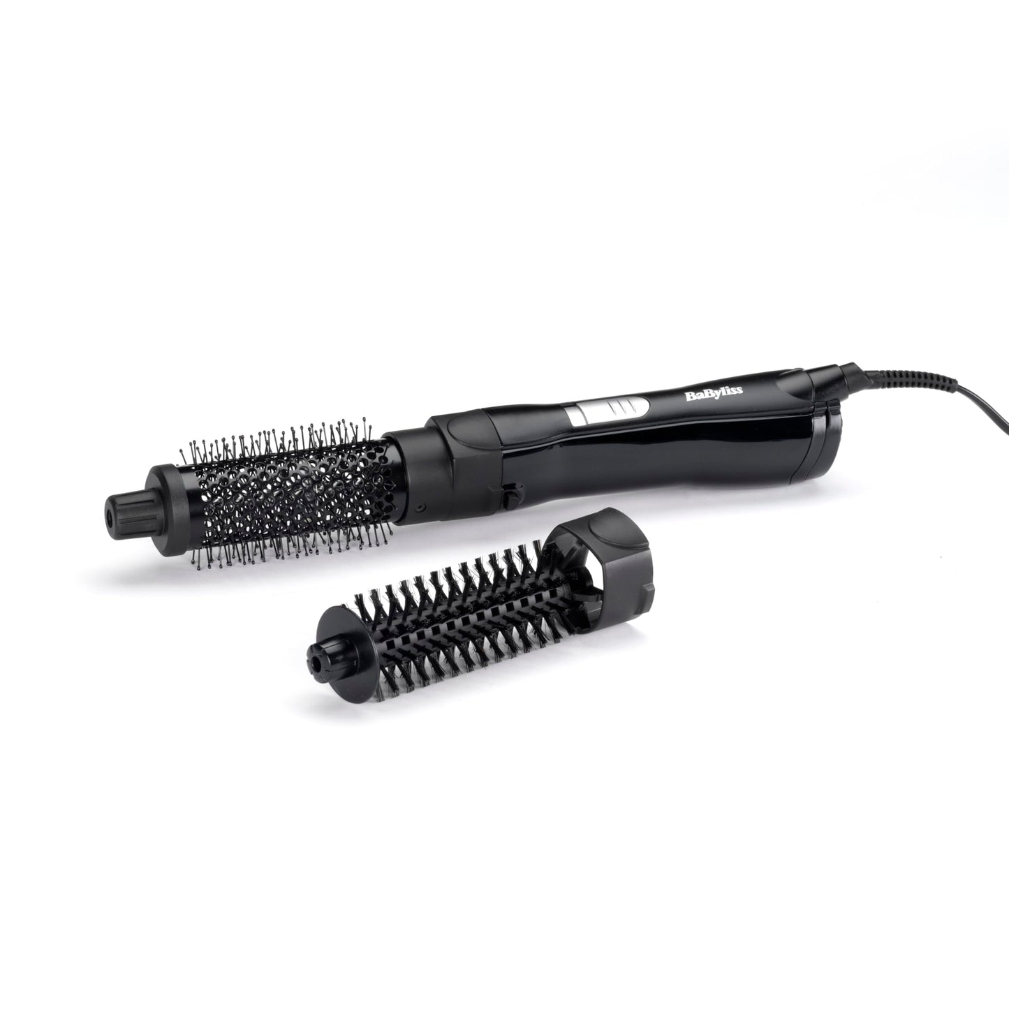 BaByliss Shape & Smooth siltā gaisa suka – jaudīga 800W fēna suka, 30mm un 20mm uzgaļi, aukstā gaisa funkcija, ātra žāvēšana un stils, ideāli piemērota īsiem matiem, melna, AS82E