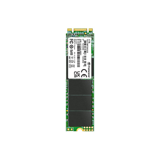 Transcend 1TB M.2 SSD - SATA III 6Gb/s, 80mm, high-speed storage, reliable performance, TS1TMTS832S model.